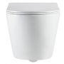 Invena Limnos CE93001 miska wc z deską wolnoopadającą wisząca bez kołnierza ze spłukiwaniem wirowym biały połysk zdj.6