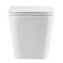 Invena Florina CE94001 miska wc z deską wolnoopadającą wisząca bez kołnierza spłukiwanie wirowe biały połysk zdj.6