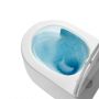 Invena Korfu CE95001 miska wc z deską wolnoopadającą wisząca bez kołnierza spłukiwanie wirowe biały połysk zdj.10