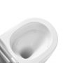 Invena Korfu CE95001 miska wc z deską wolnoopadającą wisząca bez kołnierza spłukiwanie wirowe biały połysk zdj.6