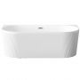 Invena Glamour AN0211U wanna przyścienna 170x80 cm owalna biała zdj.5