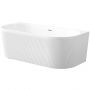Invena Glamour AN0211U wanna przyścienna 170x80 cm owalna biała zdj.1