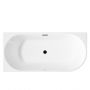 Invena Glamour AN0214L wanna narożna 170x80 cm owalna biała zdj.4