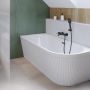Invena Glamour AN0214L wanna narożna 170x80 cm owalna biała zdj.3