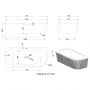 Invena Glamour AN0214L wanna narożna 170x80 cm owalna biała zdj.2