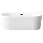 Invena Glamour AN0214U wanna przyścienna 170x80 cm owalna biała zdj.4