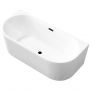 Invena Glamour AN0214U wanna przyścienna 170x80 cm owalna biała zdj.5