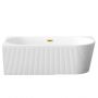 Invena Glamour AN0219L wanna narożna 170x80 cm owalna biała zdj.6