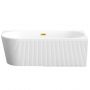 Invena Glamour AN0219P wanna narożna 170x80 cm owalna biała zdj.4
