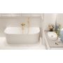 Invena Glamour AN0219U wanna przyścienna 170x80 cm owalna biała zdj.3