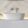 Invena Vitoria CE48001 umywalka 45.5x32 cm prostokątna nablatowa biała zdj.6