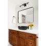 Invena Korfu CE34005 umywalka 60x42 cm owalna nablatowa czarna zdj.3