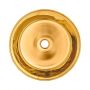 Invena Kos CE38009 umywalka 42x42 cm okrągła złoty zdj.3