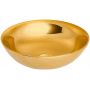 Invena Tinos CE43009 umywalka 39.5x39.5 cm okrągła złoty zdj.1