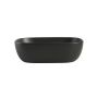 Invena Vitoria CE48005 umywalka 45.5x32 cm prostokątna nablatowa czarny mat zdj.3