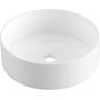 Invena Limnos CE59001W umywalka 36x36 cm okrągła biała zdj.1