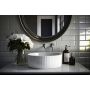 Invena Glamour CE63001 umywalka 37x37 cm okrągła nablatowa biała zdj.5