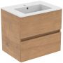 Ideal Standard Eurovit+ R0572Y8 umywalka z szafką 61 cm dąb zdj.1