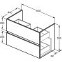 Ideal Standard Eurovit+ R0574WG umywalka z szafką 81.5 cm białą zdj.4
