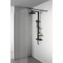 Ideal Standard Alu+ BD583XG zestaw prysznicowy ścienny termostatyczny z deszczownicą czarny zdj.8