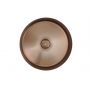 JTP Vos 21CTR360BRZ umywalka z korkiem 36x36 cm okrągła nablatowa brąz/beż zdj.3