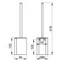 Keuco Plan 14972010200 szczotka toaletowa ścienny zdj.2