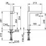 Keuco Edition 90 Square 59102010103 bateria umywalkowa stojąca chrom zdj.2