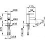 Keuco IXMO SOFT 59504372100 bateria umywalkowa stojąca czarny zdj.2