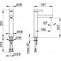 Keuco IXMO Pure 59510371100 bateria umywalkowa stojąca czarny zdj.2