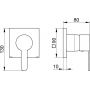 Keuco IXMO Flat 59551010302 bateria prysznicowa podtynkowa zdj.2