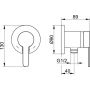 Keuco IXMO Flat 59552010301 bateria prysznicowa podtynkowa zdj.2