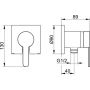 Keuco IXMO Flat 59552010302 bateria prysznicowa podtynkowa zdj.2