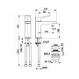 KFA Armatura Malaga 452282581 bateria umywalkowa stojąca czarna zdj.2