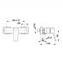 KFA Armatura Malaga 452601081 bateria prysznicowa ścienna czarna zdj.2