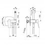 KFA Armatura Malaga 452951200 bateria bidetowa podtynkowa chrom zdj.2