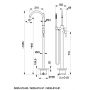 KFA Armatura Moza 503551081 bateria wannowo-prysznicowa wolnostojąca czarny zdj.2