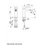 KFA Armatura Logon 513701581 bateria bidetowa stojąca czarny zdj.2