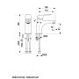 KFA Armatura Otava 555281581 bateria umywalkowa stojąca czarna zdj.2