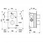 KFA Armatura Malaga 575900100 bateria prysznicowa podtynkowa z termostatem chrom zdj.2