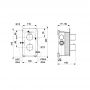 KFA Armatura Malaga 575900181 bateria prysznicowa podtynkowa z termostatem czarna zdj.2