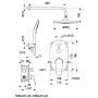 KFA Armatura Otava 555950181 zestaw prysznicowy podtynkowy z deszczownicą czarny zdj.2