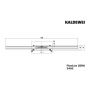 Kaldewei FlowLine 940200010930 odpływ liniowy 150 cm stal zdj.2