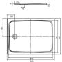 Kaldewei Cayonoplan 361700010001 brodzik prostokątny 100x90 cm biały zdj.2