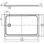 Kaldewei Cayonoplan 362400010001 brodzik prostokątny 130x80 cm zdj.2
