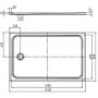 Kaldewei Cayonoplan 362630020001 brodzik prostokątny 140x80 cm biały zdj.2