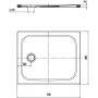 Kaldewei Cayonoplan 375047980001 brodzik prostokątny 90x80 cm biały zdj.2