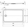 Kaldewei Cayonoplan 363100010001 brodzik prostokątny 150x80 cm biały zdj.2
