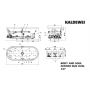 Kaldewei Centro Duo Oval 282893880676 wanna z hydromasażem 180x80 cm owalna czarna zdj.2