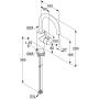 Kludi Bozz 380280576 bateria umywalkowa stojąca chrom zdj.2