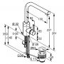 Kludi Bozz 382940576 bateria umywalkowa stojąca chrom zdj.2